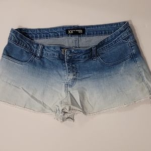 Ombre Denim Shorts